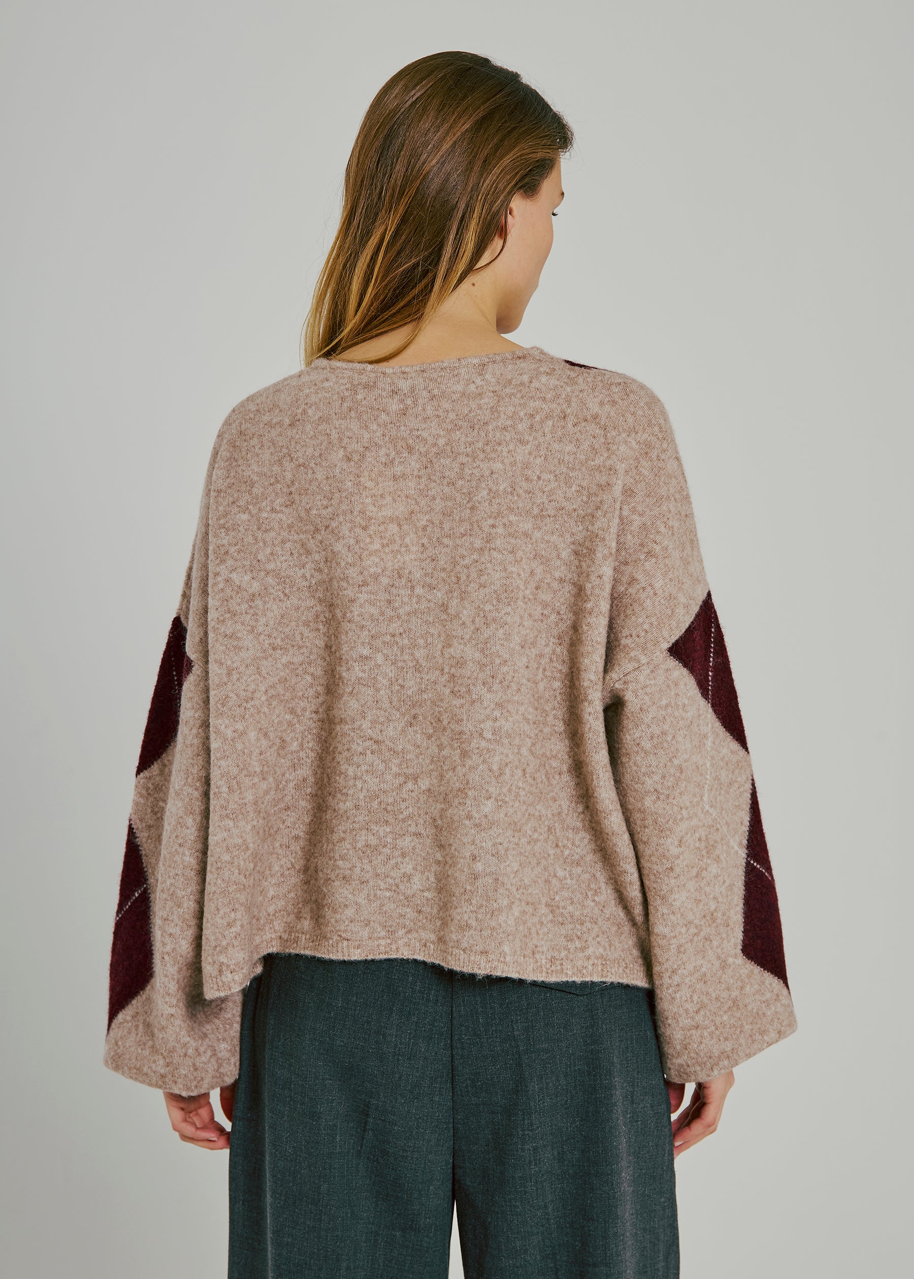 NORR Logan knit cardigan Knits Bordeaux