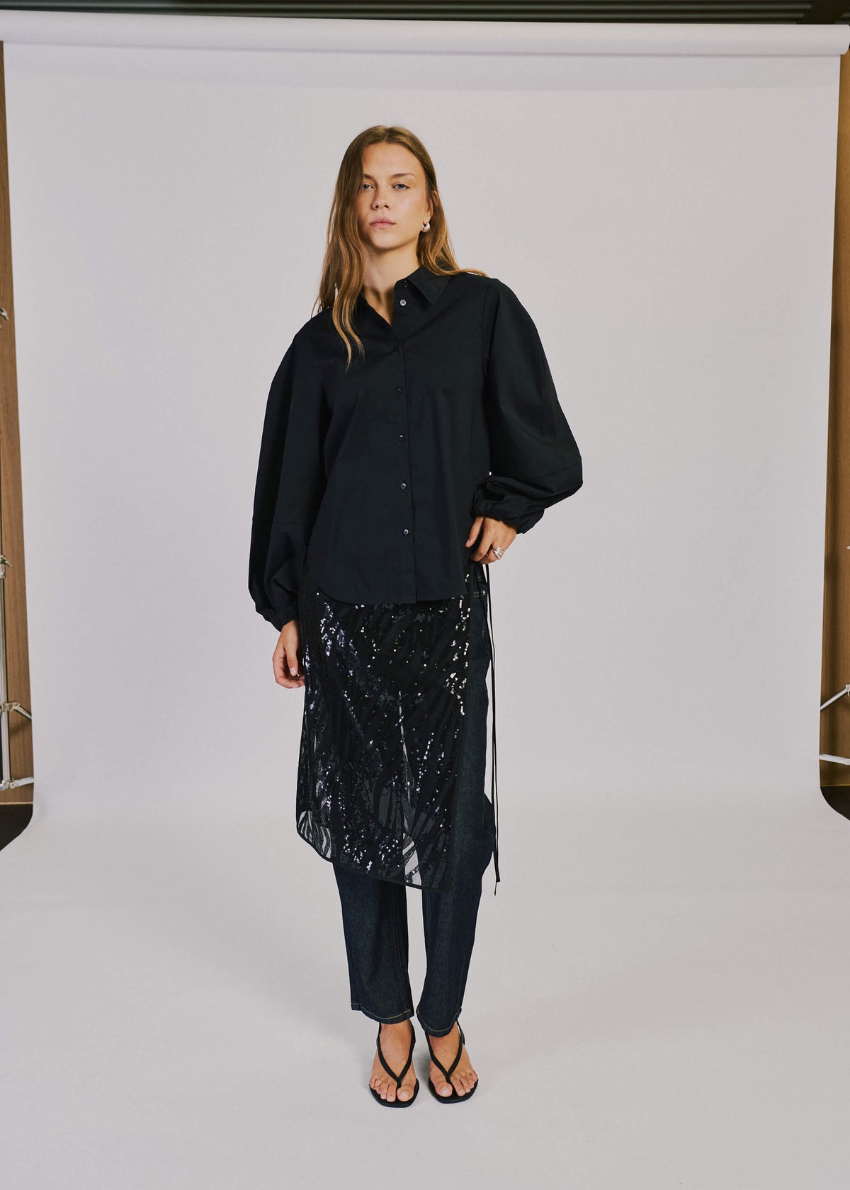 NORR Luna wrap skirt Skirts Black