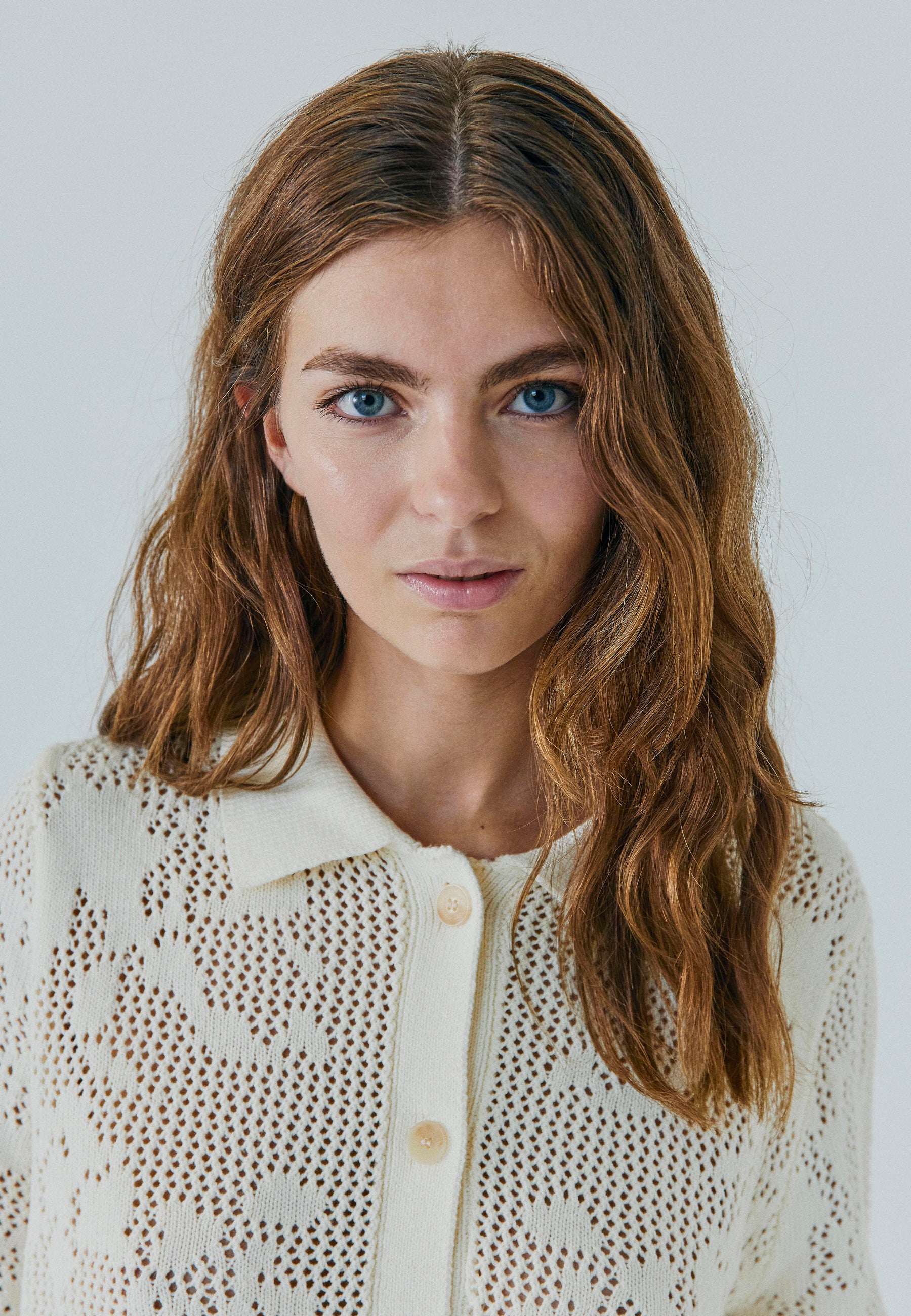 Majsa crochet knit cardigan - Off-white
