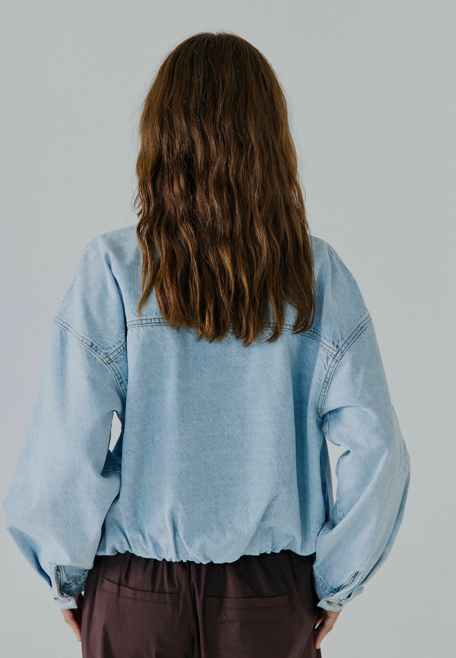 NORR Mie denim jacket Jackets Light blue wash