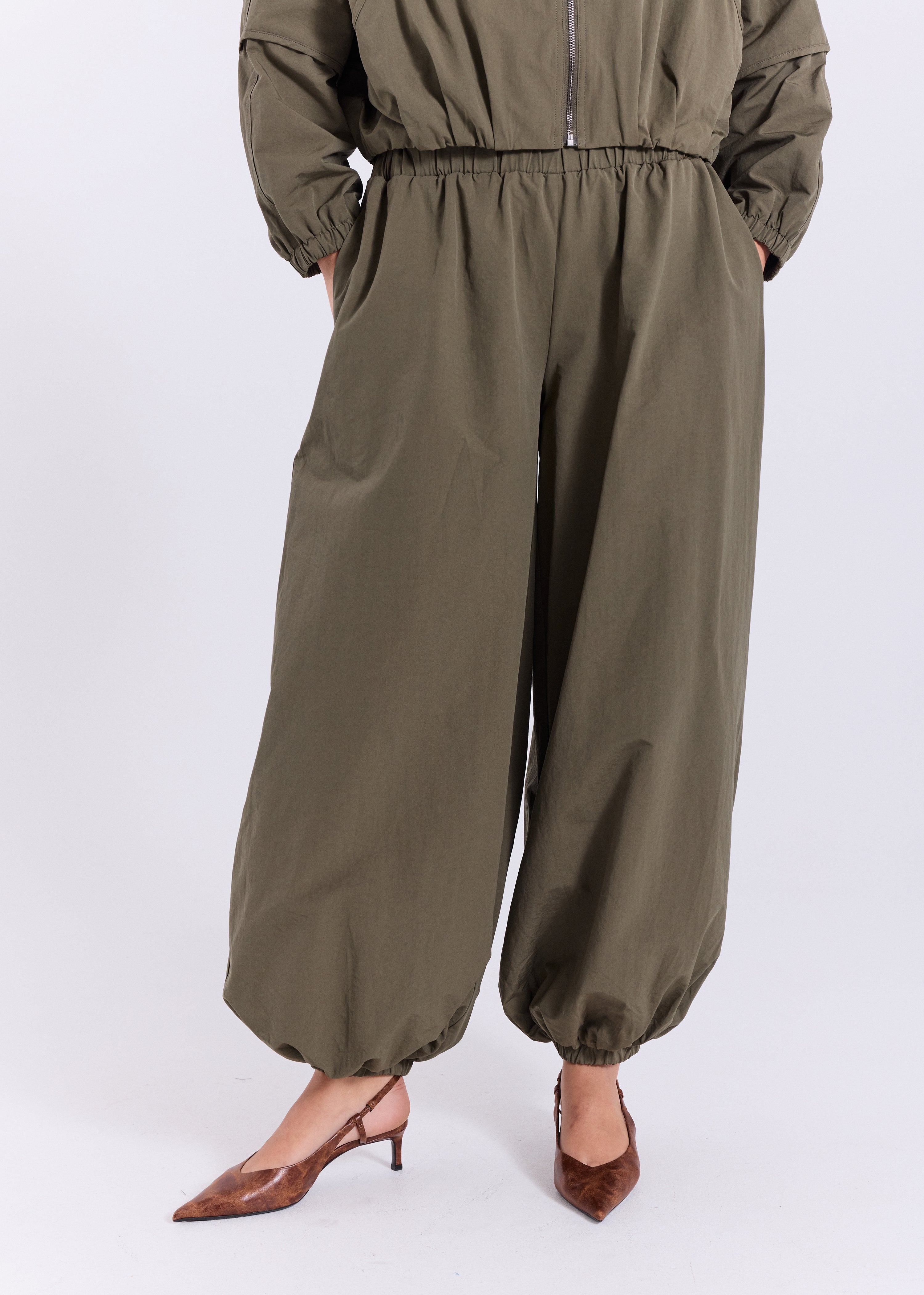 NORR Mikka balloon pants Pants Dark green