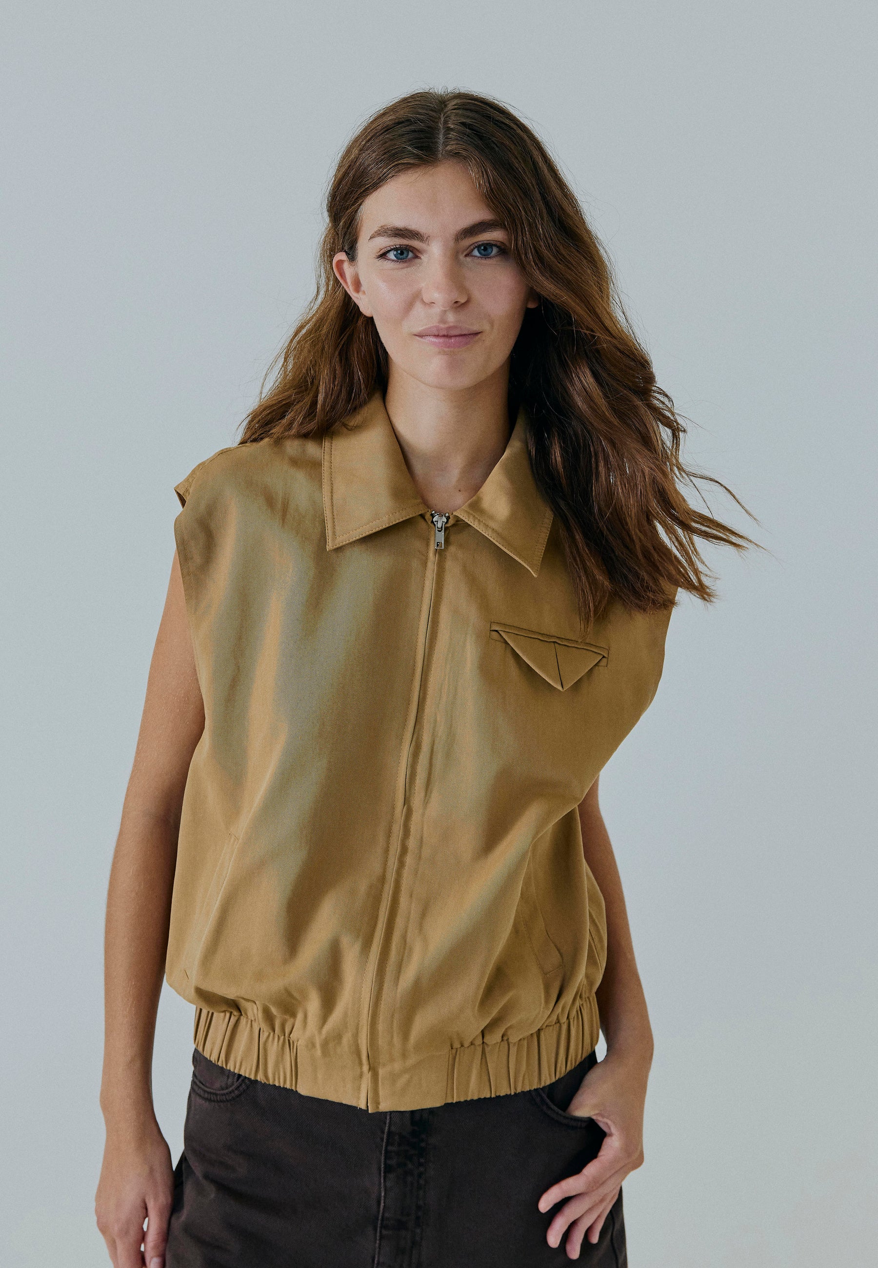 NORR Mille waistcoat Waistcoats Beige