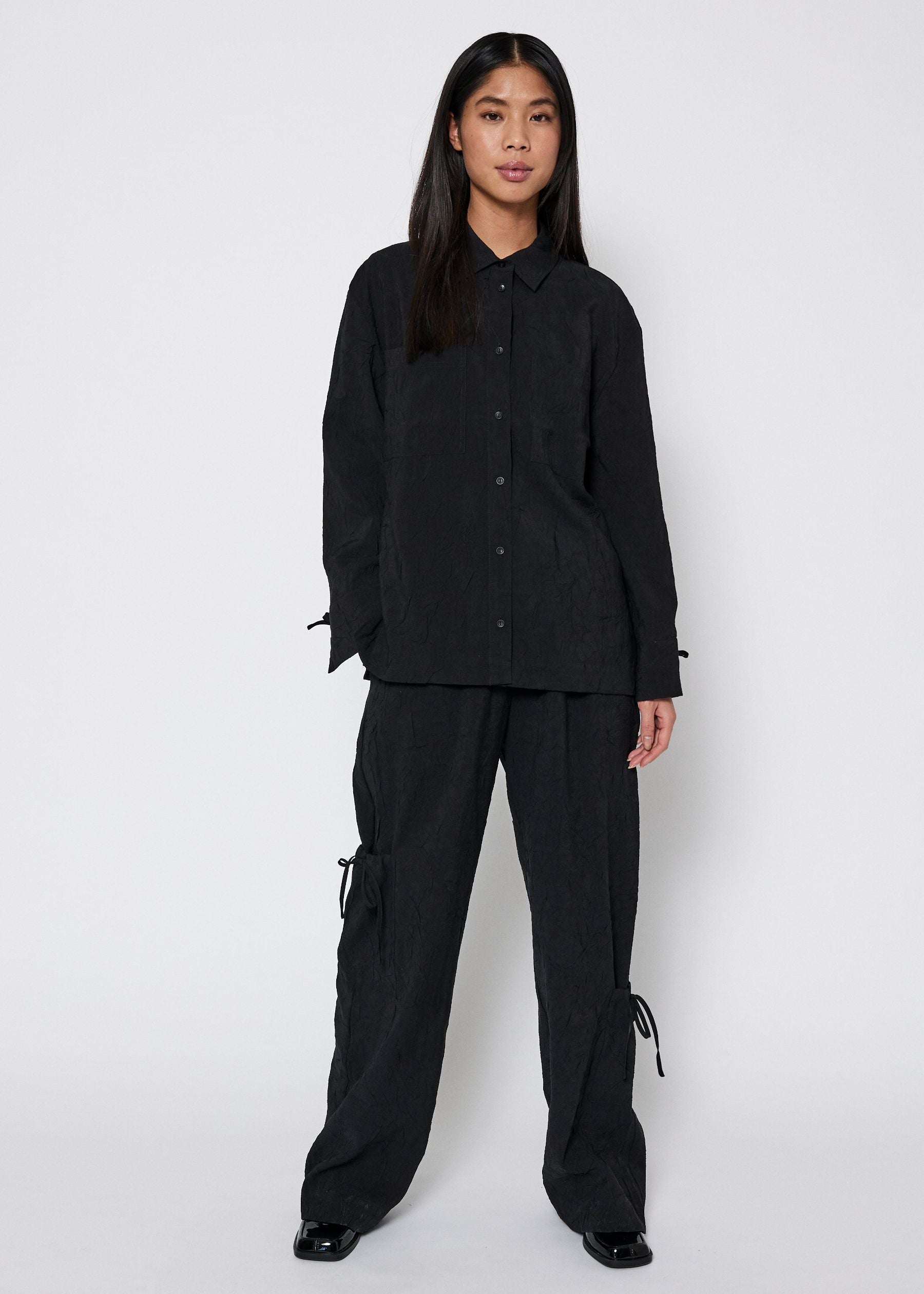 NORR Moa long shirt Shirts Black