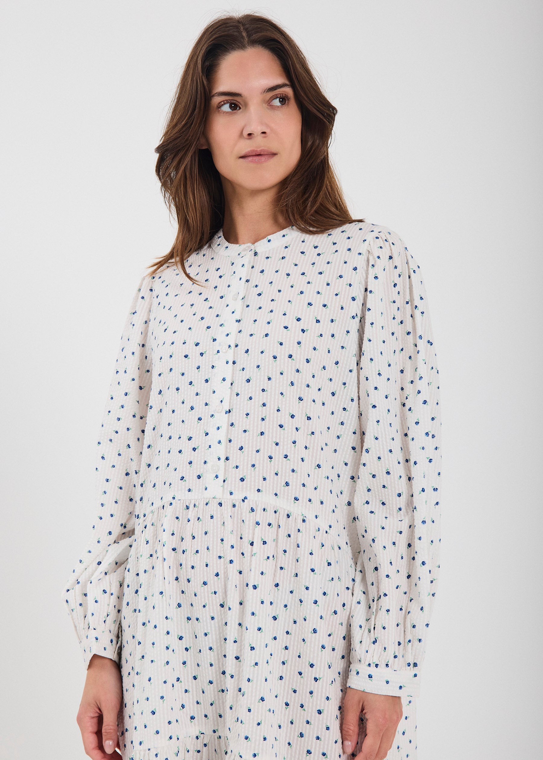 NORR NO - Fia dress Dresses Blue flower AOP