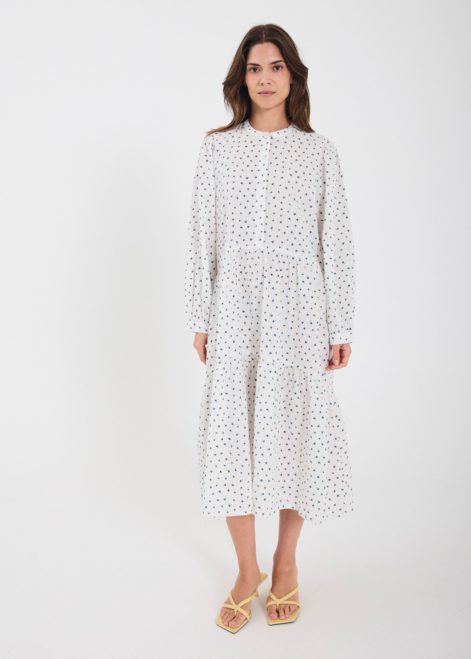 NORR NO - Fia dress Dresses Blue flower AOP