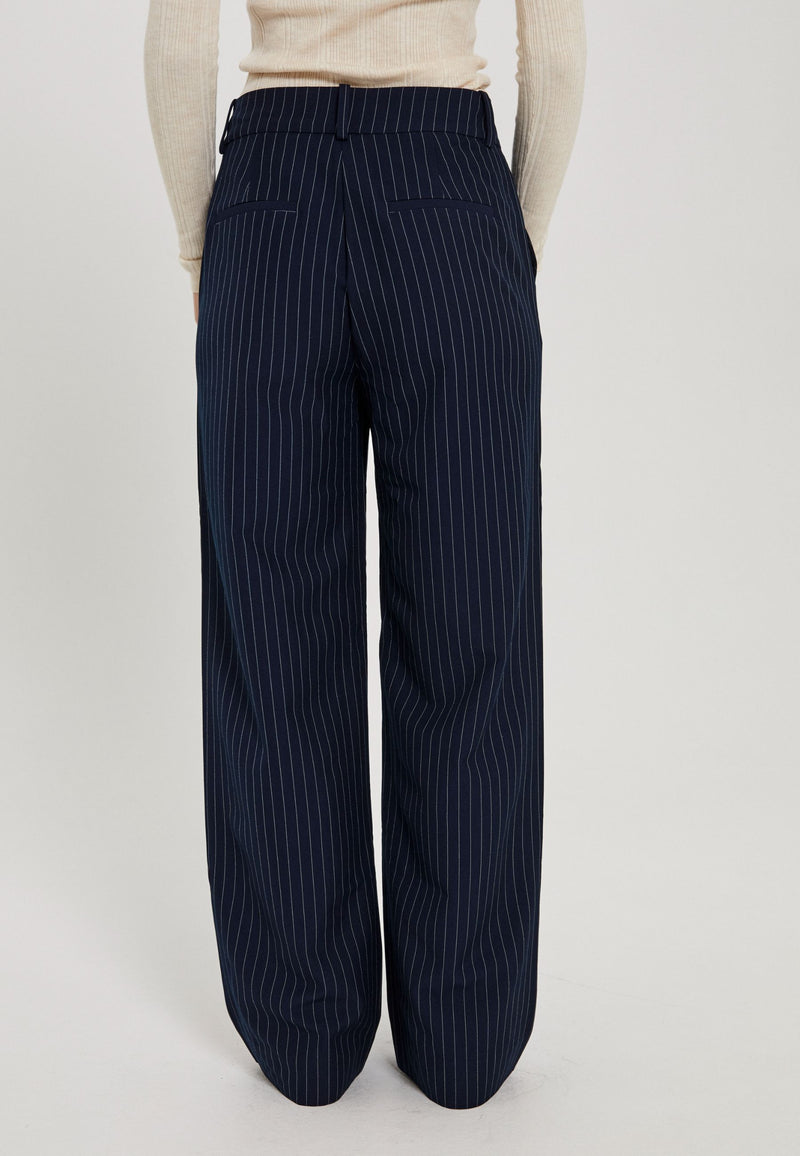 NORR Neo pinstripe pants Pants Navy pinstripe