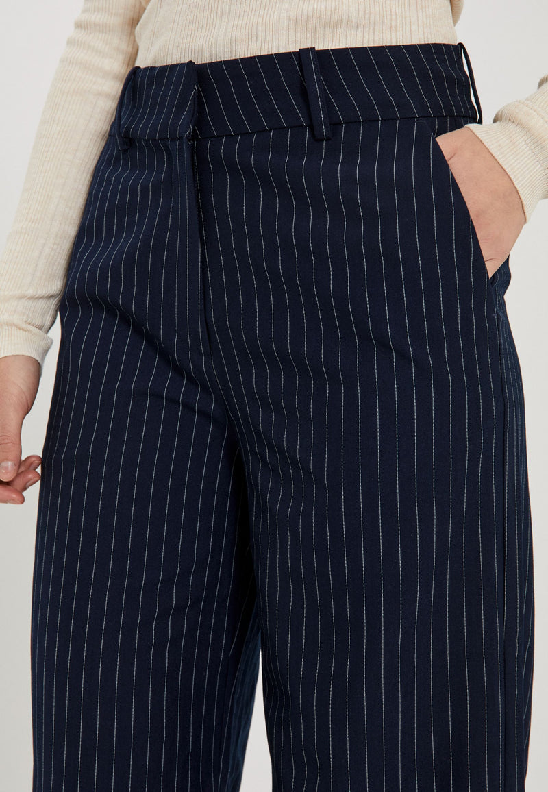 NORR Neo pinstripe pants Pants Navy pinstripe