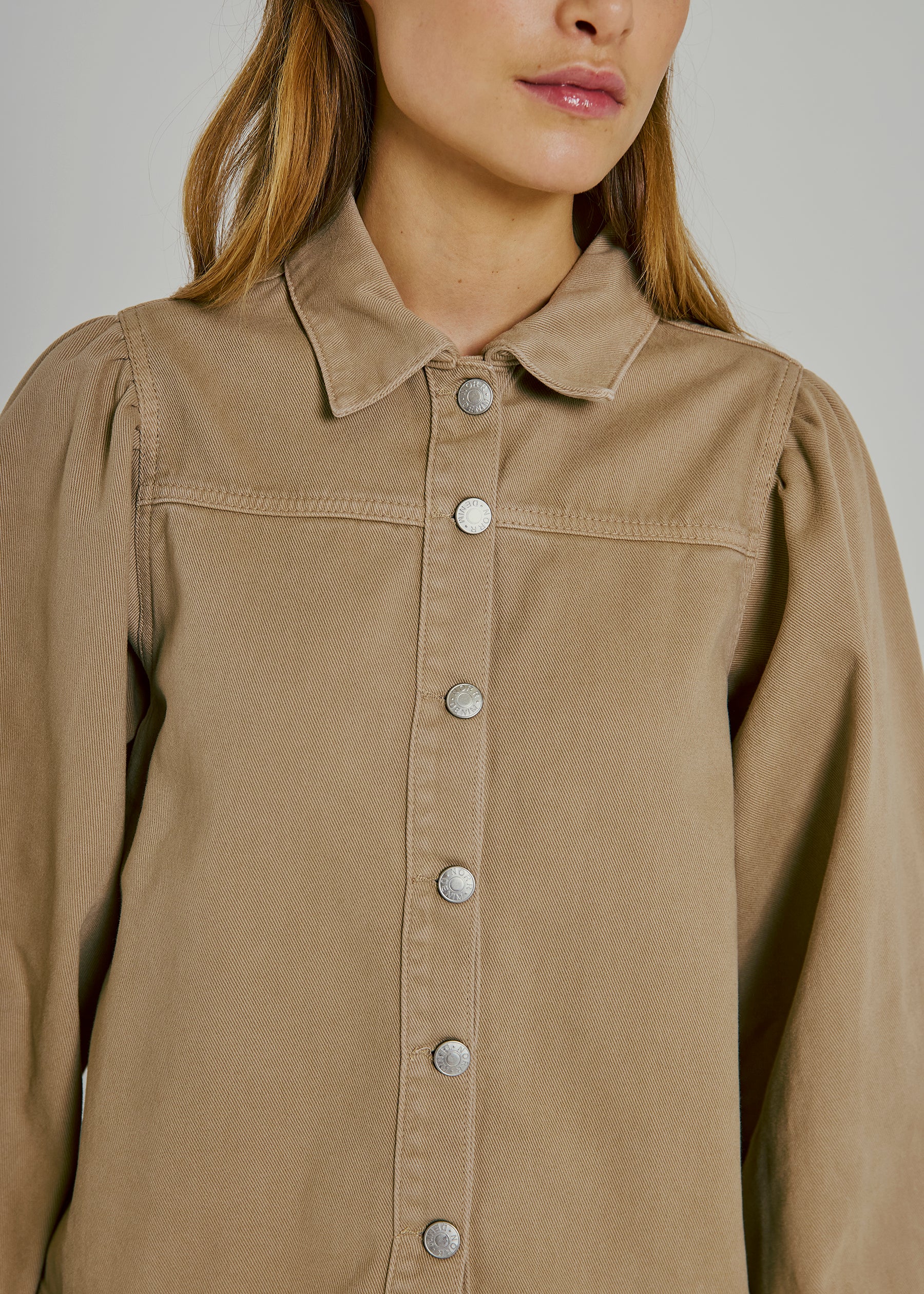 NORR Ninni denim shirt Shirts Dark Sand