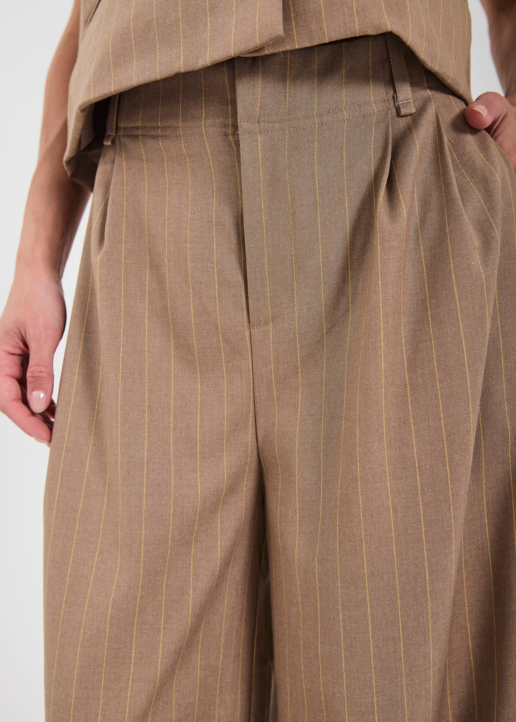 NORR Novia pants Pants Yellow stripe