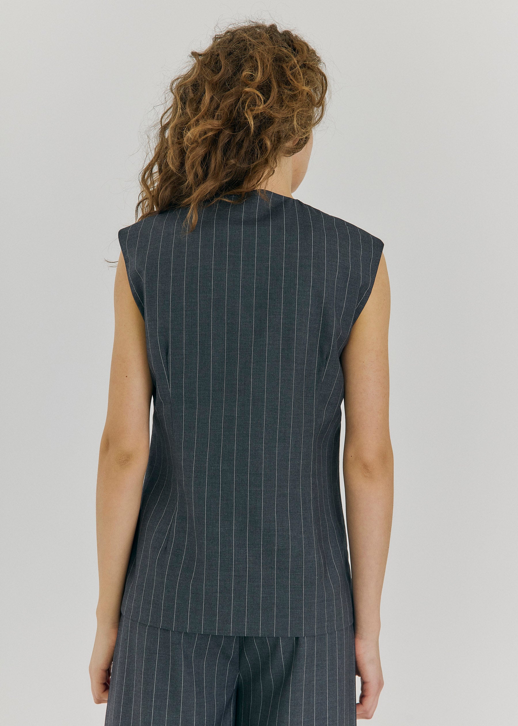 NORR Novia waistcoat Waistcoats Grey melange