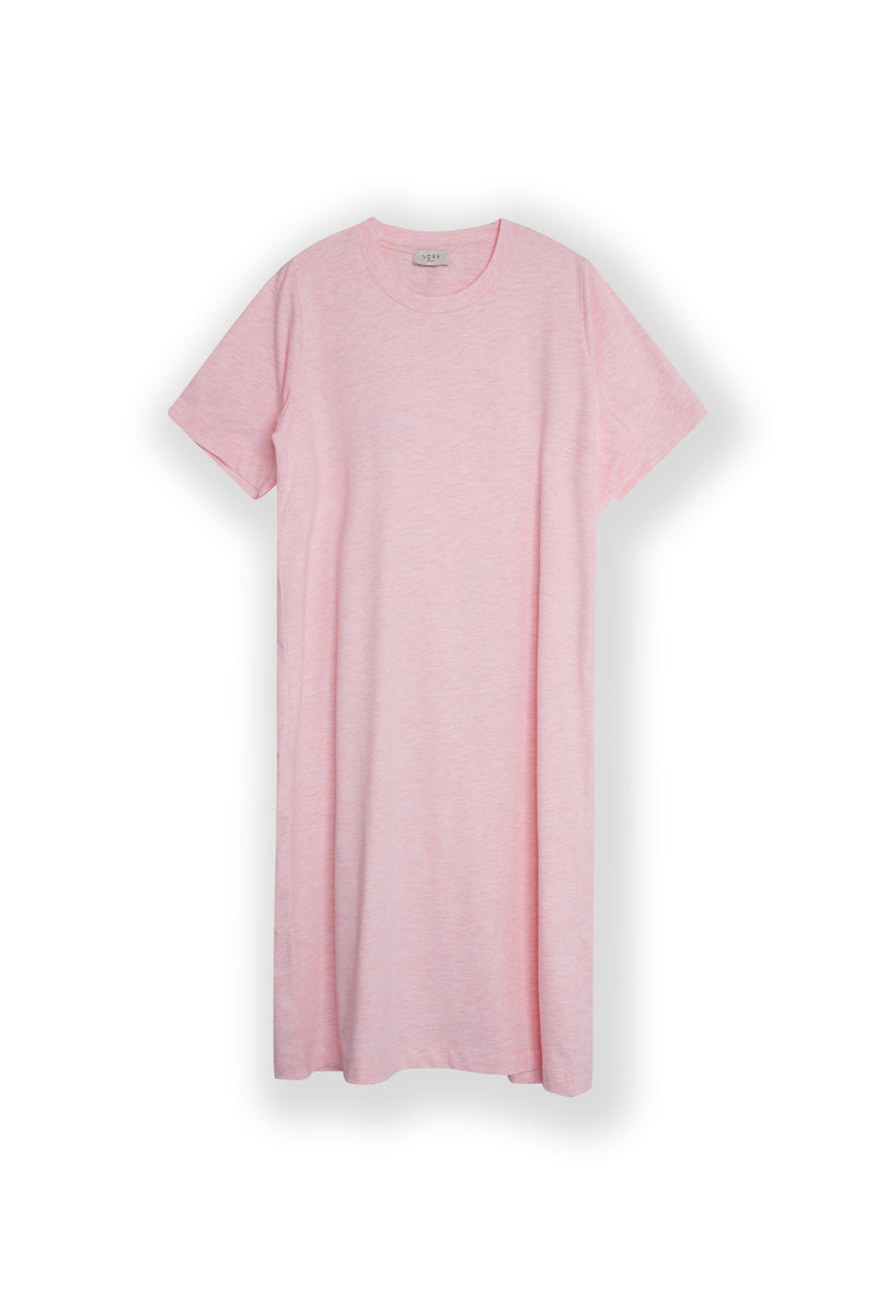 NORR Payton tee dress Dresses Light pink mélange
