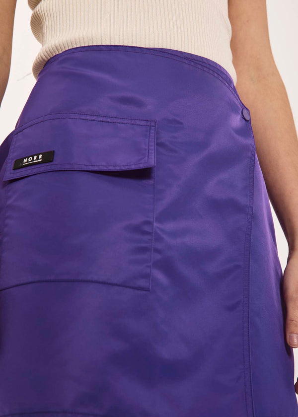 NORR Regan mini skirt Skirts Purple