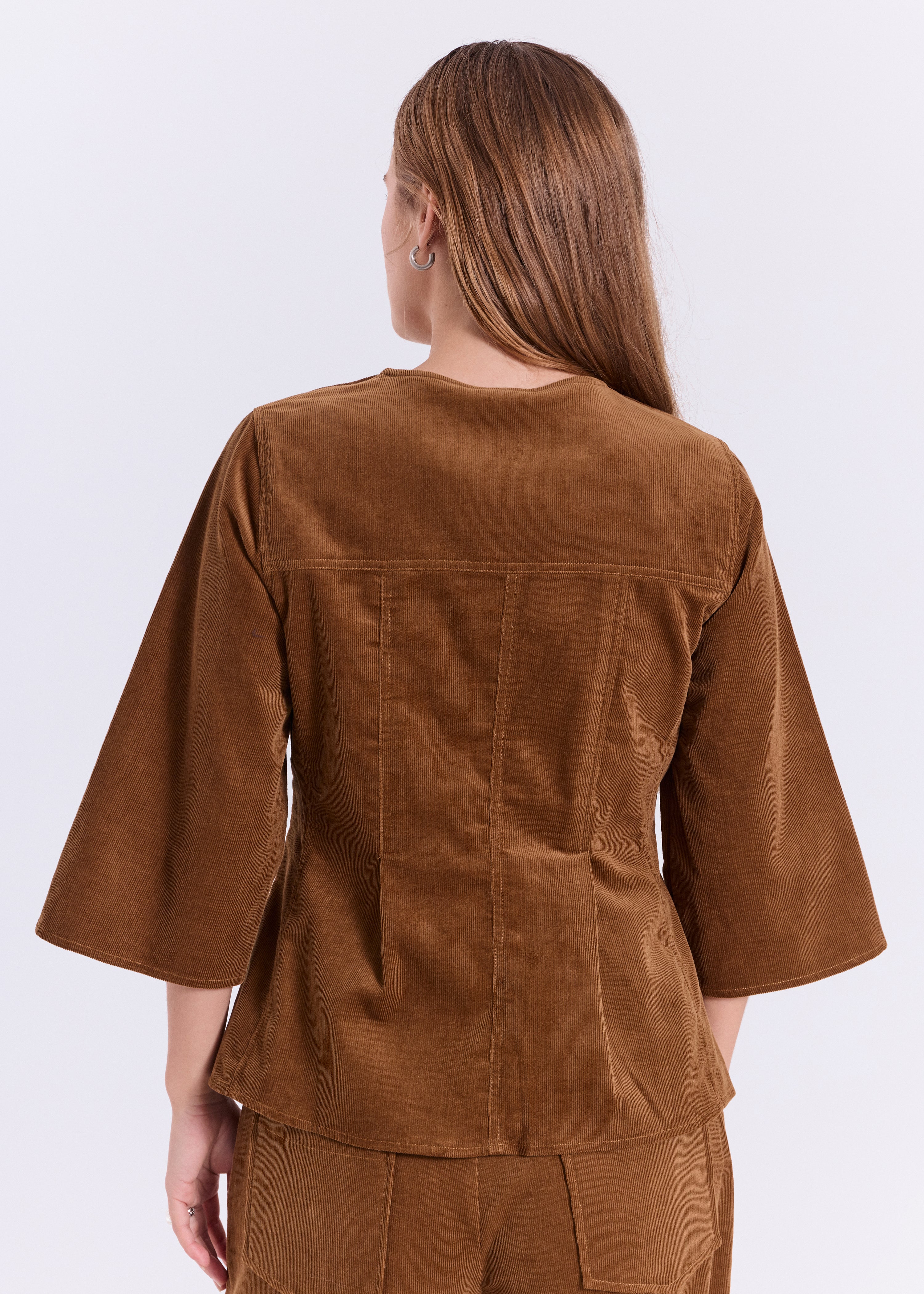 NORR Rina top Tops Caramel brown