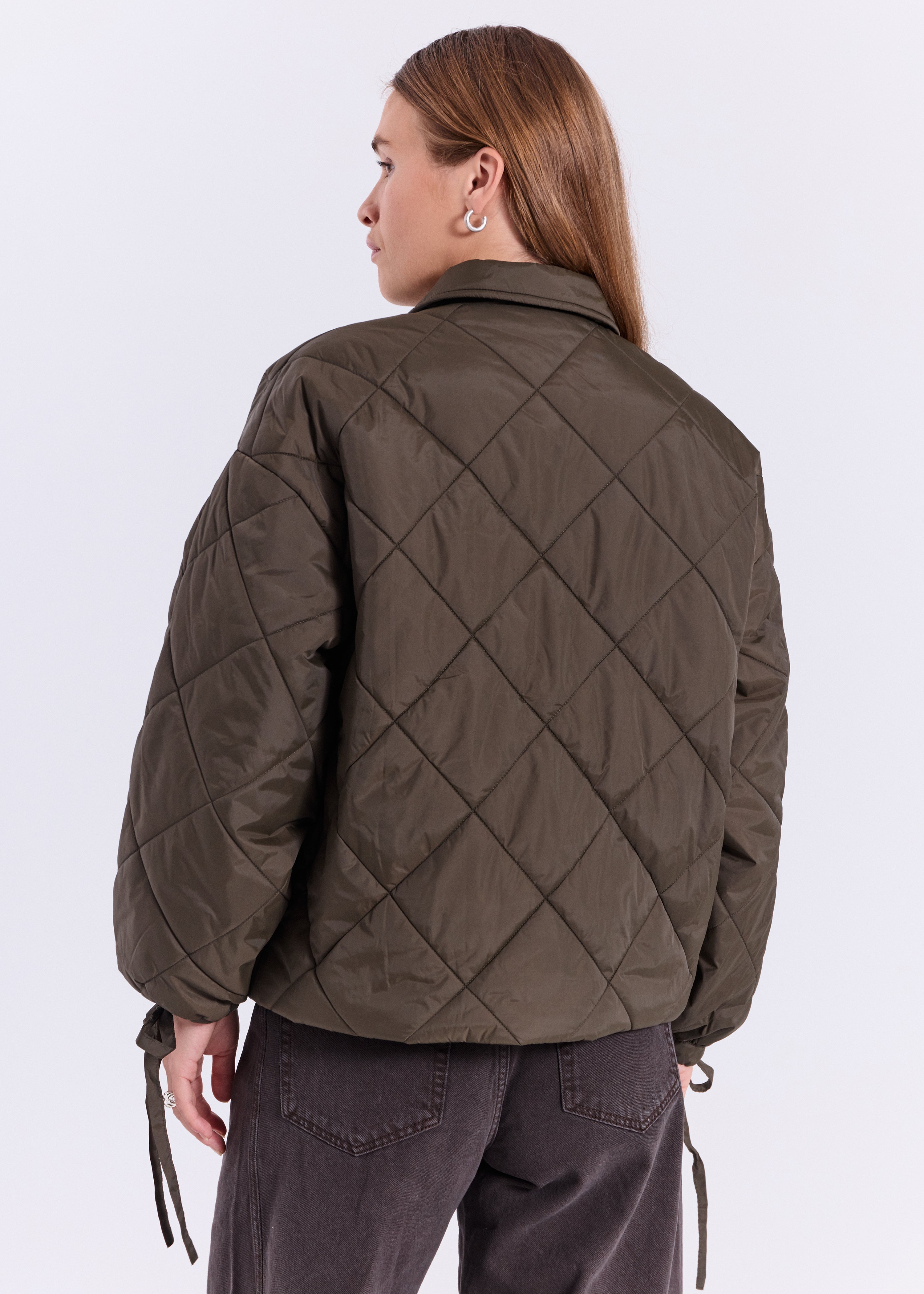 NORR Robyn quilt jacket Jackets Dark green