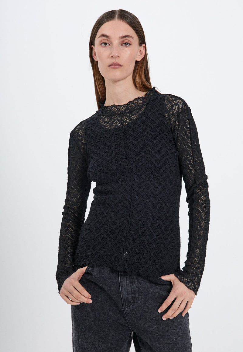 NORR Rosalina top Tops Black