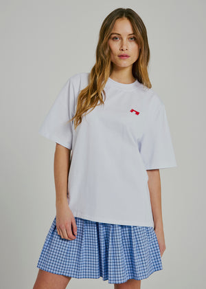 NORR Sanda tee T-shirts White w. red print