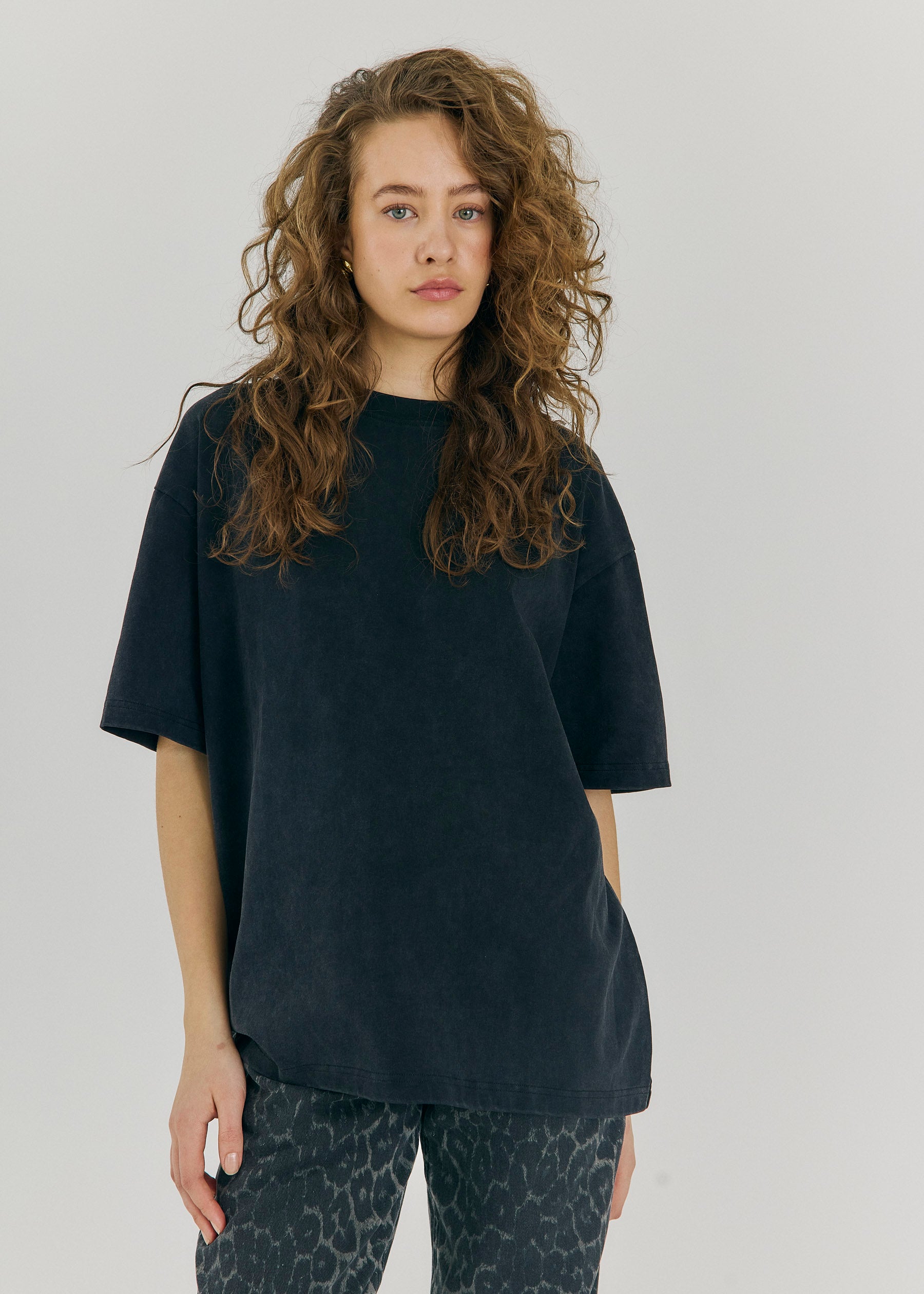 NORR Scottie tee T-shirts Black washed