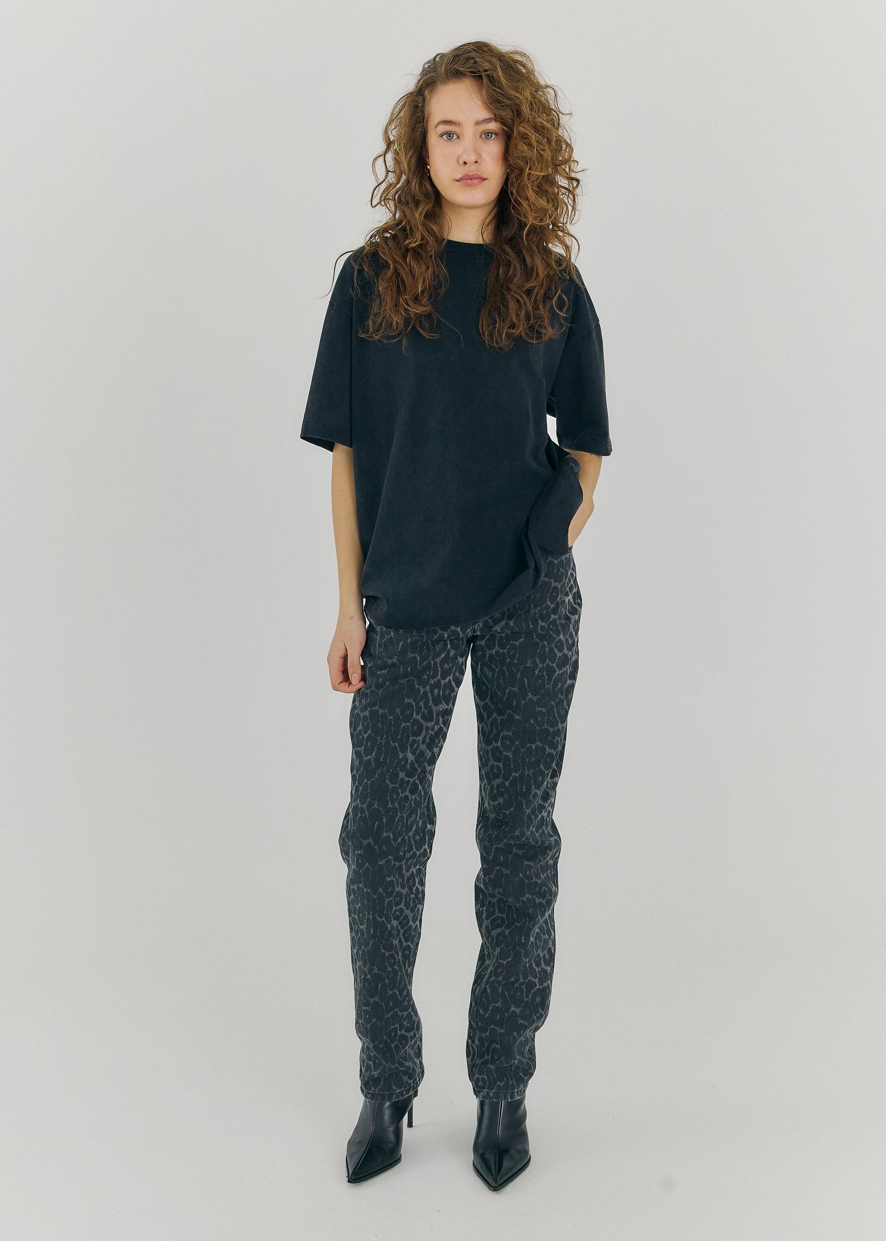 NORR Scottie tee T-shirts Black washed