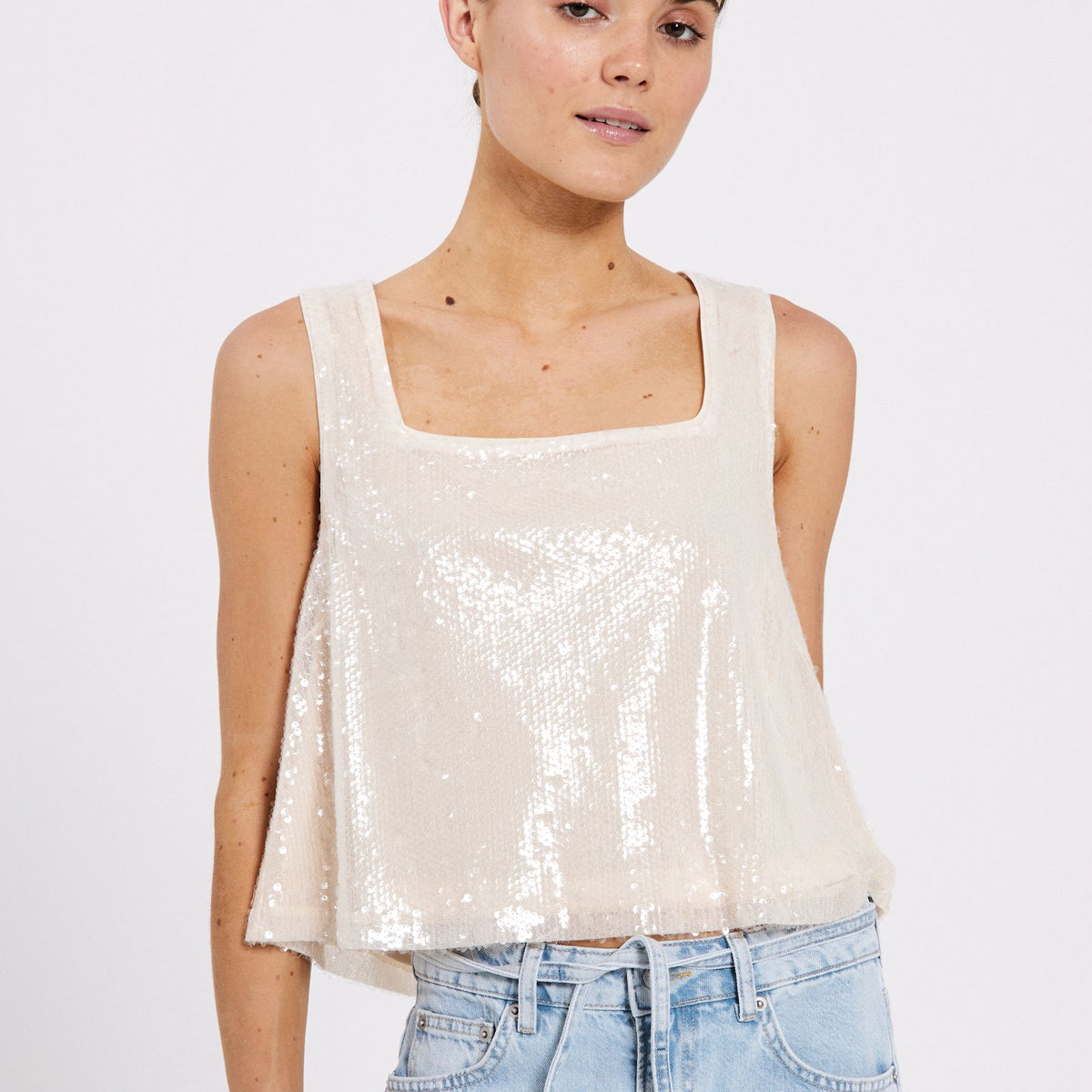 Sequina SL top Off-white