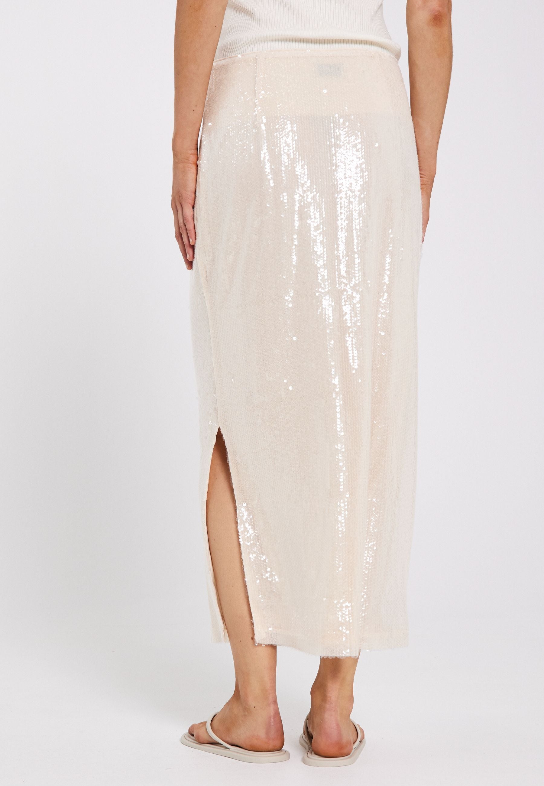 NORR Sequina skirt Skirts Off-white