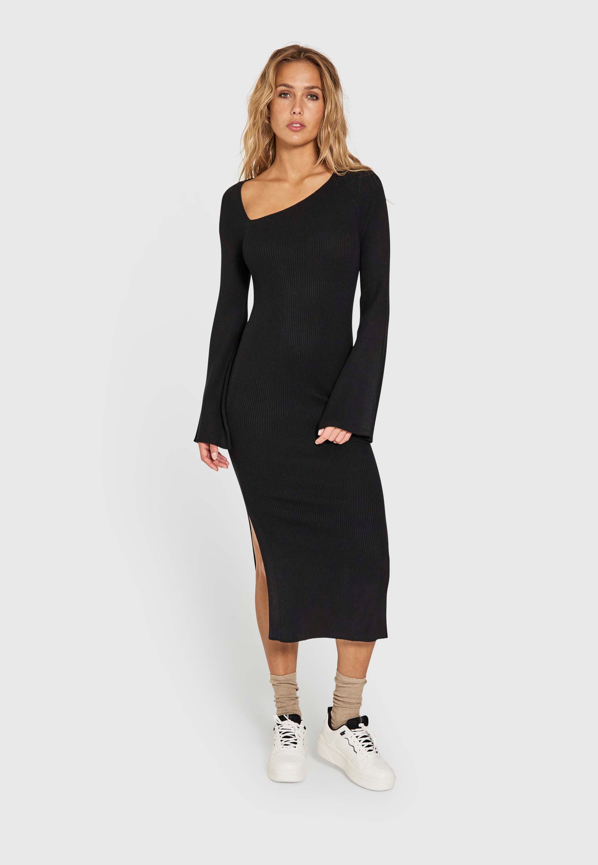 NORR Sherry WS knit dress Dresses Black01