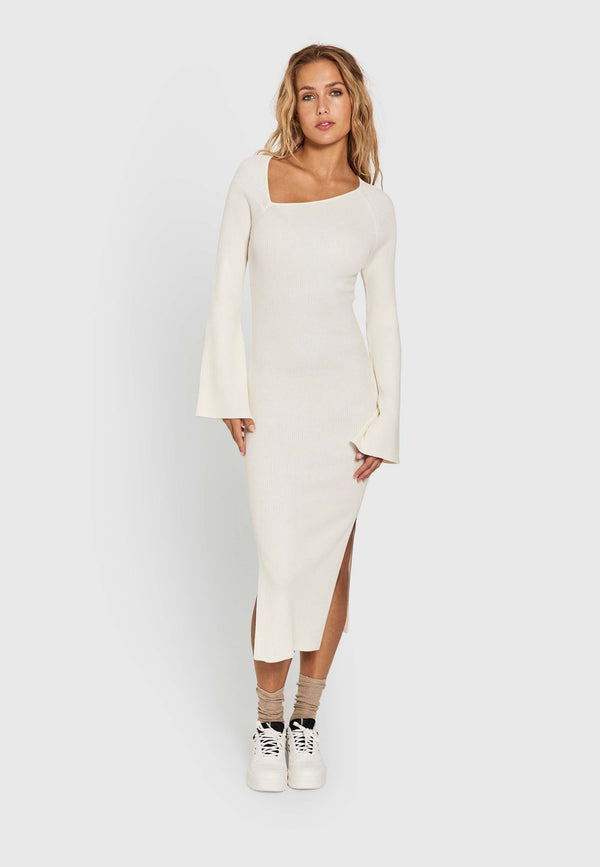 NORR Sherry WS knit dress Dresses Off-white
