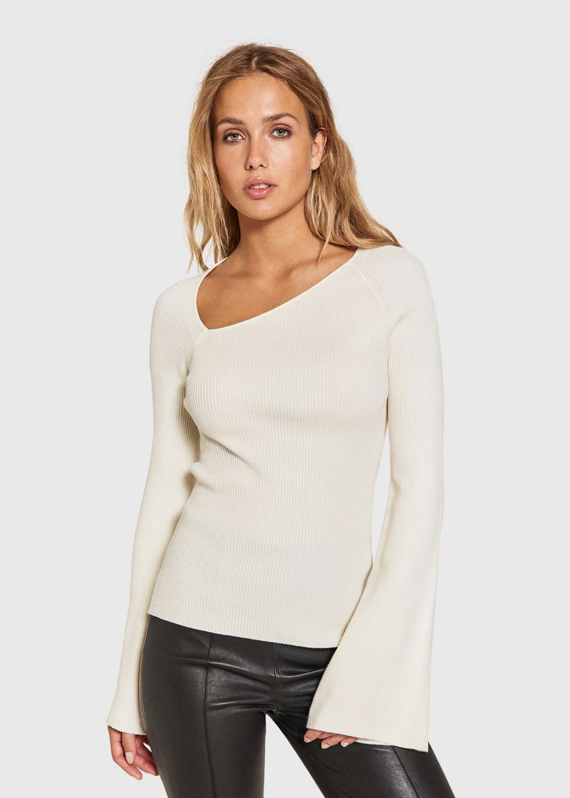 NORR Sherry WS knit top Tops Off-white