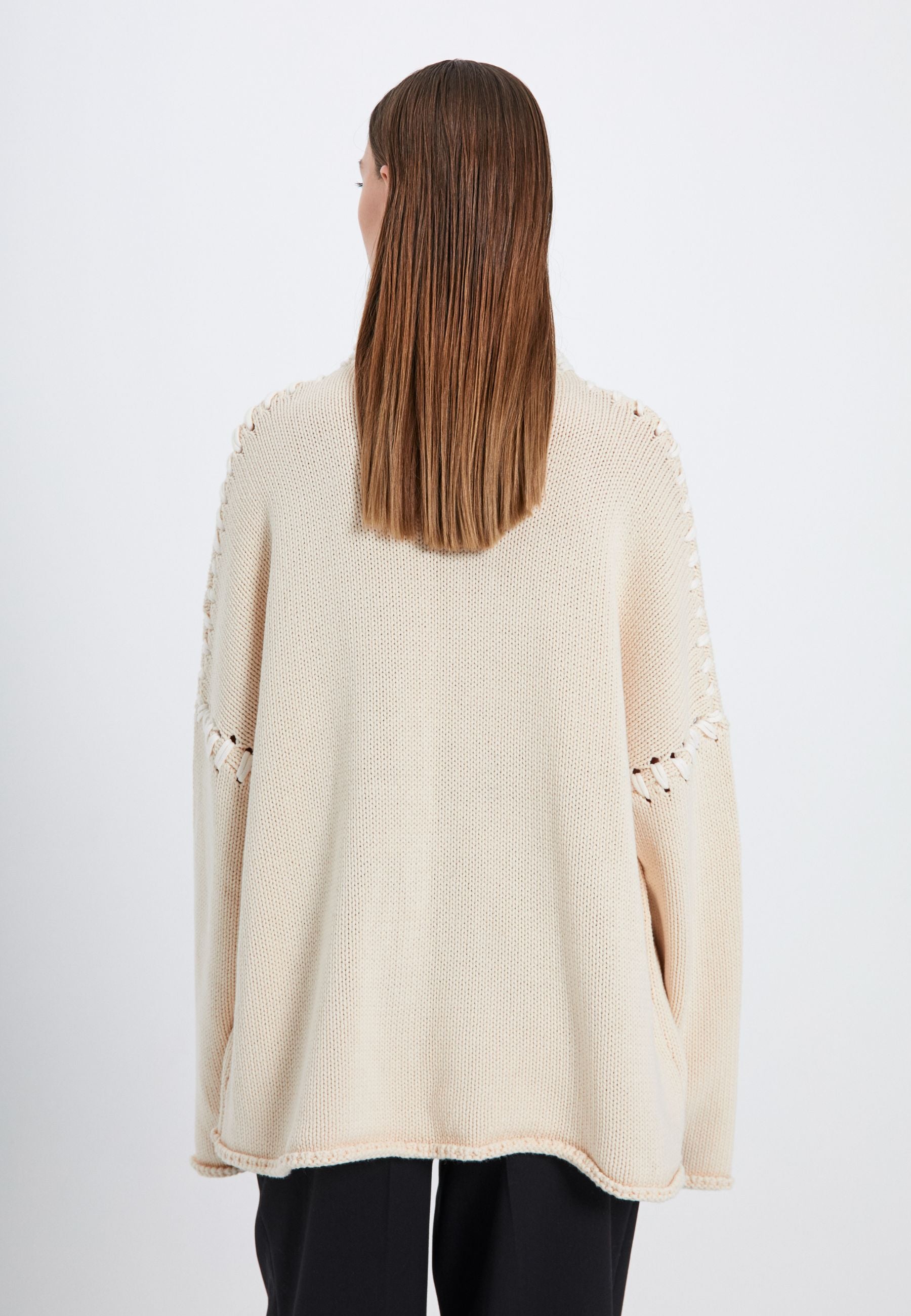 NORR Strings knit top Knits Off-white