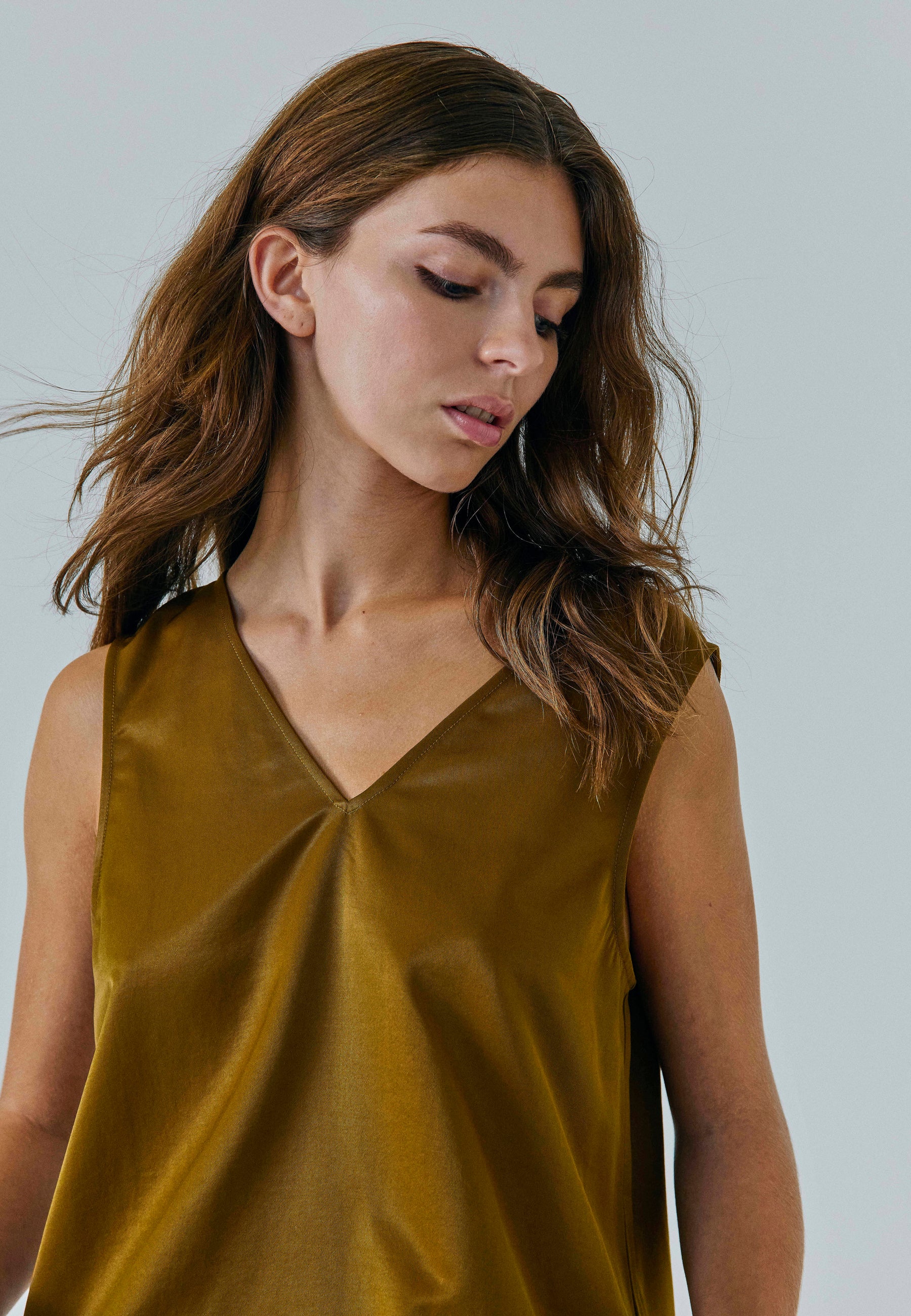 NORR Talua SL top Tops Caramel brown