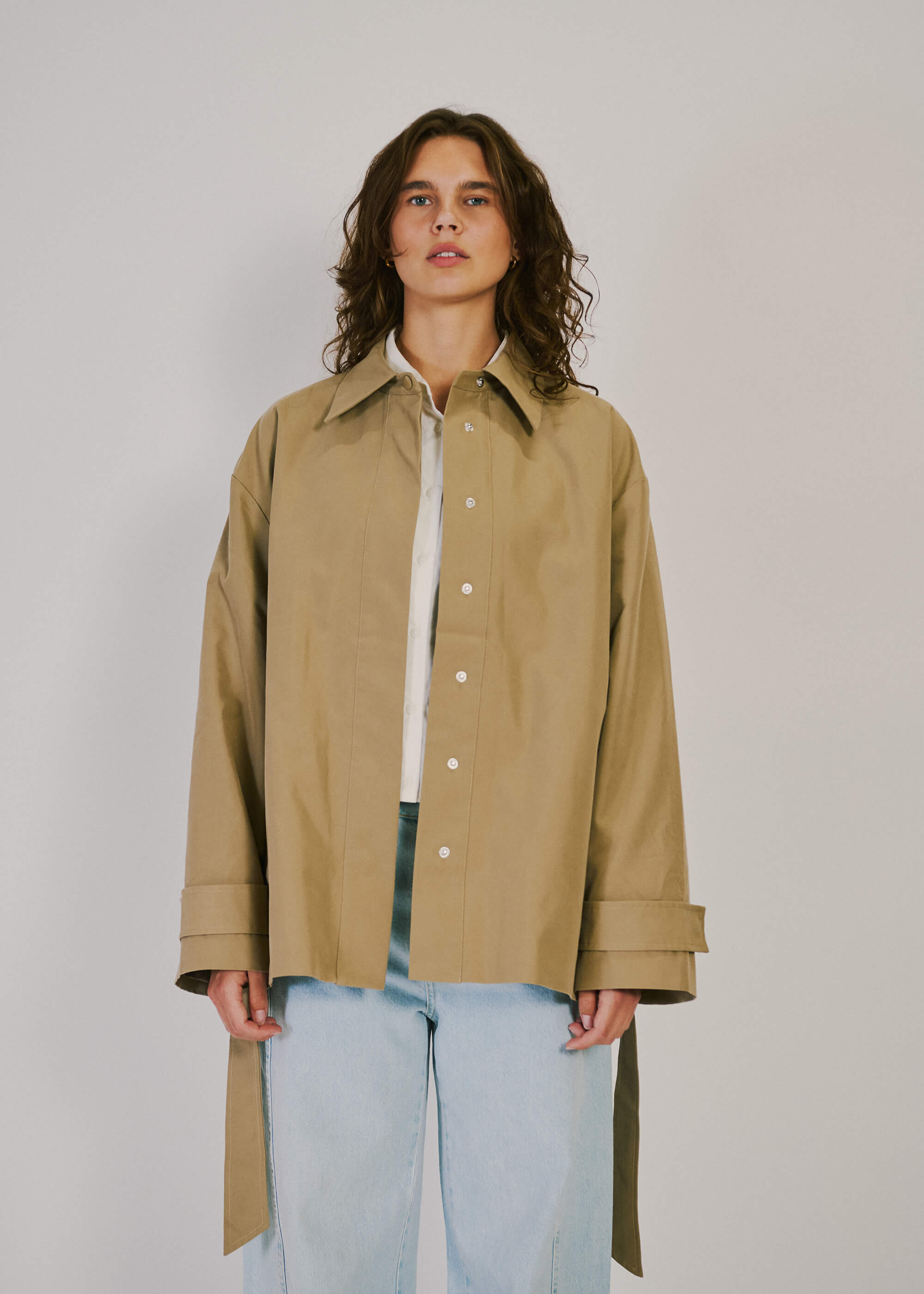 NORR Venja trenchcoat Jackets Warm Beige