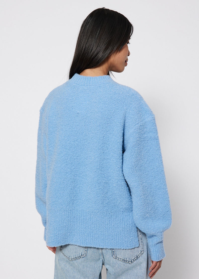 NORR Vica knit top Knits Light blue