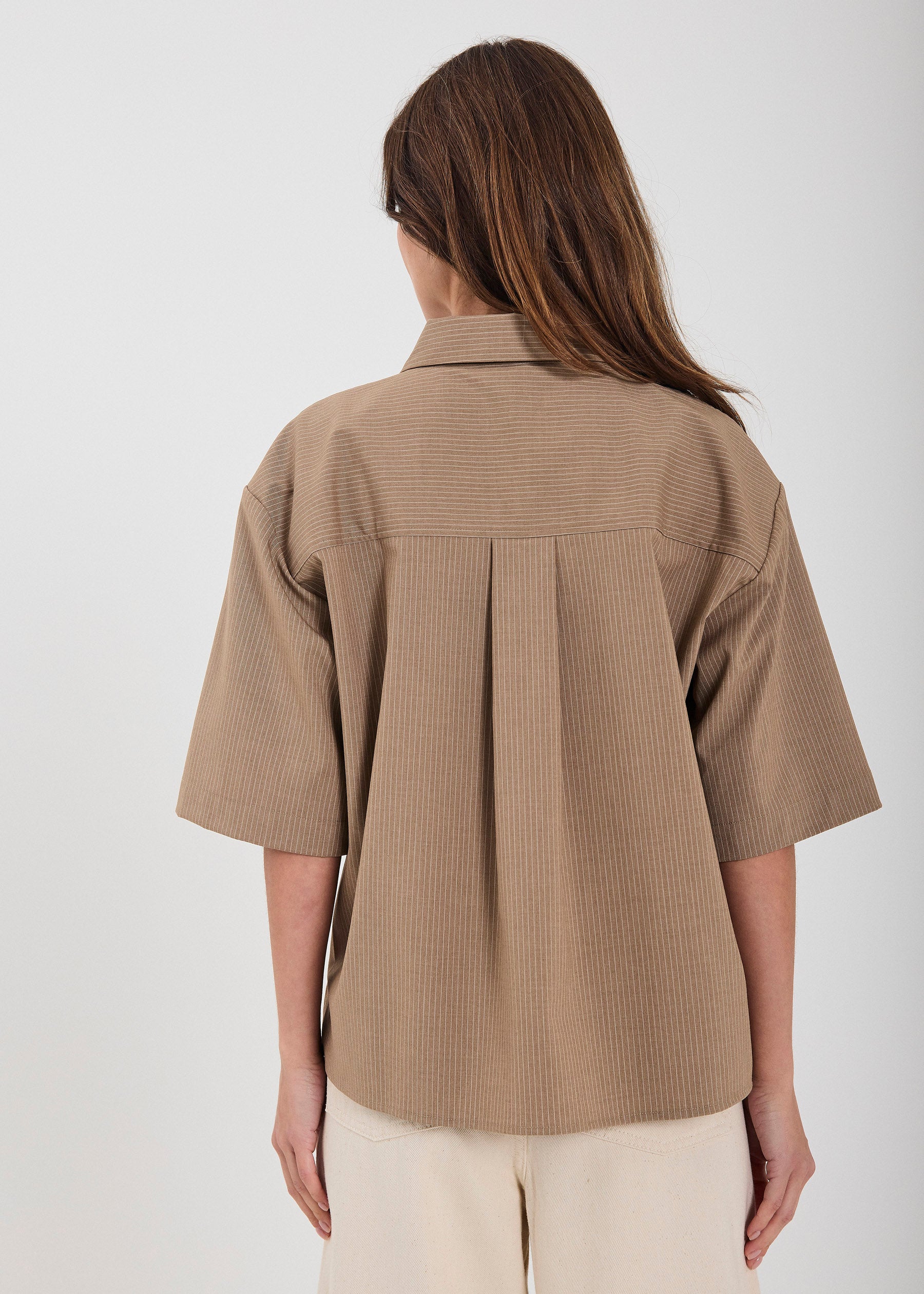 NORR Willow SS shirt Shirts Sand stripe