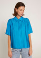 Alyssa pleat shirt - Ibiza blue