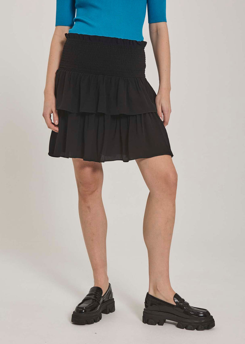 NORR Bomba smock skirt Skirts Black01